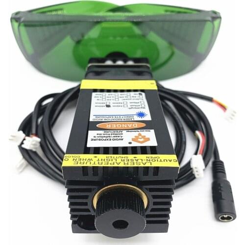 7W laser head, actual power. Actual wattage, blue laser module, stainless steel engraving, high light transmittance