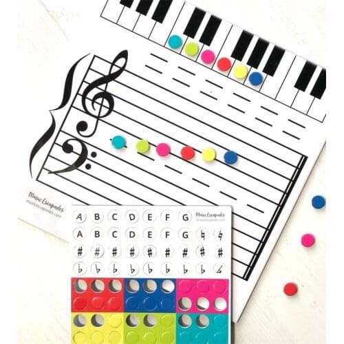 Magnetic Dry-Erase Board For Music Lessons Note Reading Music Classroom Teaching Music Gift For Children