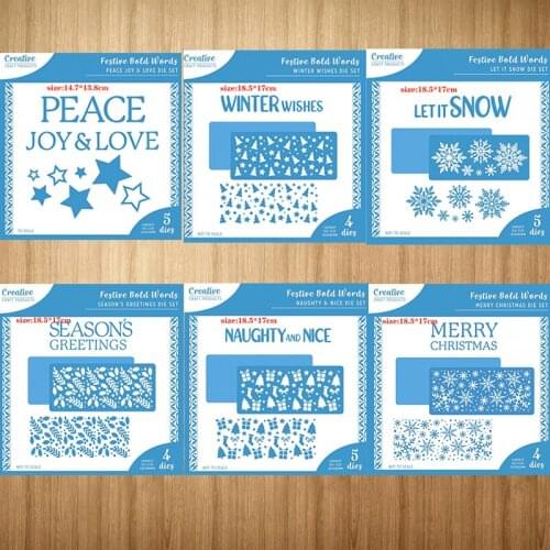 Metal Cutting Dies Rectangle Frame Letters Christmas Tree Craft Scrapbooking Handmade Knife Mould Blade Punch Stencils Dies Cut