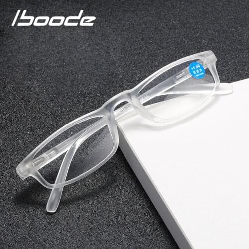 Iboode Anti Blue Ray Reading Eyeglasses Men Women Comfortable Small Presbyopia Frame PC Lens Hyperopia Glasses Diopter +1.0 1.5