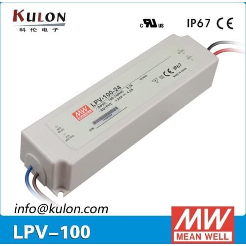 Original Mean Well LPV-100-48 LED driver Single output 100.8W 48V 2.1A meanwell power supply