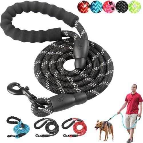 Large Small Cat Pets Leashes Dogs Leash Rope Nylon Tenacity for Dog Leash Running Walk Train Leashes Strap Dog Belt Rope