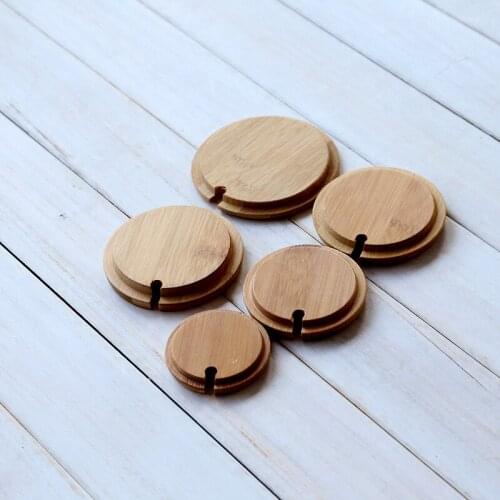 Various Sizes General Mugs Coffee Cup Mill Cup Boamboo Cover Lid