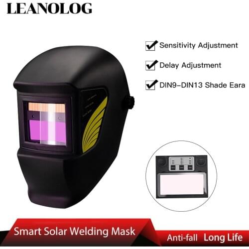 Samrt Solar LI battery Automatic Darkening TIG MIG MMA MAG Electric Welding Mask/Helmets/Welder Cap for Welding Machine
