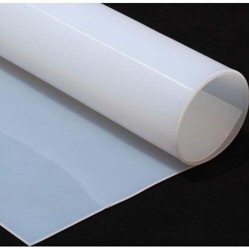 1mm/1.5mm/2mm/3mm/4mm/5mm Top Quality Silicone Rubber Sheet 500mm*500mm Transparent Silicone Film for Home Industry Supplies