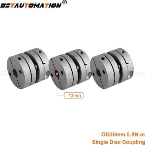 Flexible Single Disk Coupling 3pcs/lot 13mm to 8mm 10mm 12mm 12.7 14mm 15mm 16mm 17mm 18mm 19mm OD 39mm CNC single disc coupling