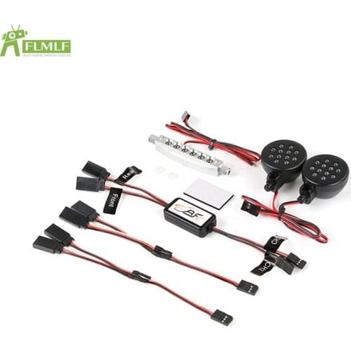 LED Front Lamp + Taillight Rear Light Set Fit for 1/5 HPI ROVAN KM BAJA 5B RC CAR PARTS