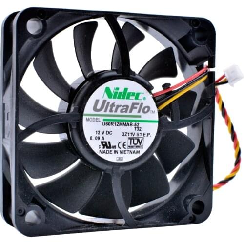 Brand new original ANCHAOPU U60R12MMAB-52 6cm 6015 DC12V 0.09A Speed detection mute computer CPU cooling fan