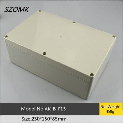 1 piece waterproof plastic electronics box 230x150x85mm waterproof instrument enclosure for electronics pcb housing