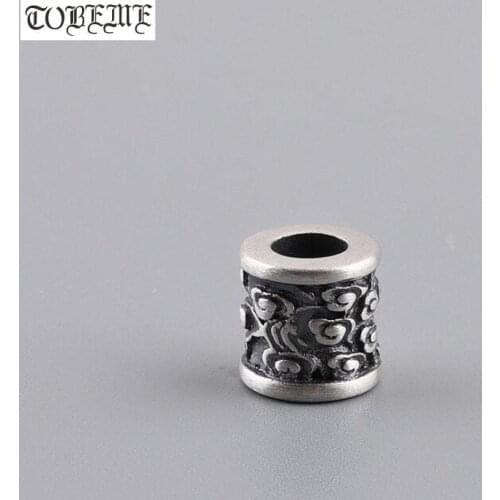 100% 925 Silver Loose Beads Vintage Sterling Silver Lucky Symbol Beads Good Luck Jewelry Findings Bead