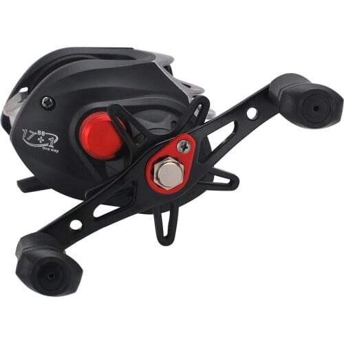 17+1BB High Speed 7.2:1 Gear Ratio Fishing Bait Casting Reel Braking Force 8K Gwith Right Left Hand Optional Left / Right Tools