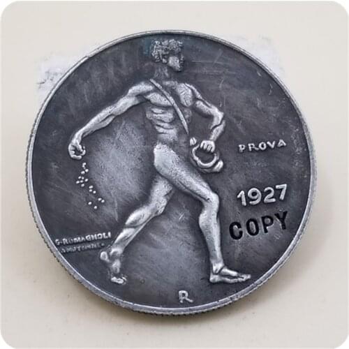 1926,1927 Albania 2 Franga Ari (Trial strike) COPY COIN