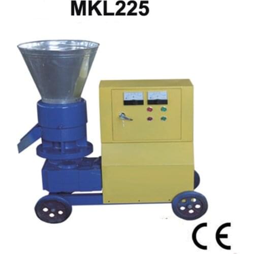 7.5KW MKL225 Pellet Press Biomass Wood Pellet Mill Machine With Motor