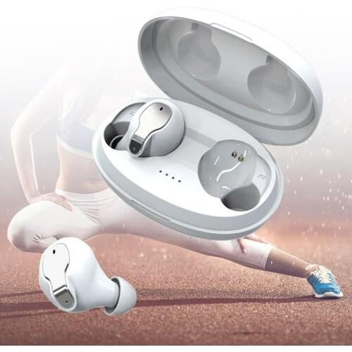Wireless TWS Bluetooth Headset Low Power In-Ear Sport Running Earphones Earflap Light Weight For Hifi Ipad Standby Time 80 Hours