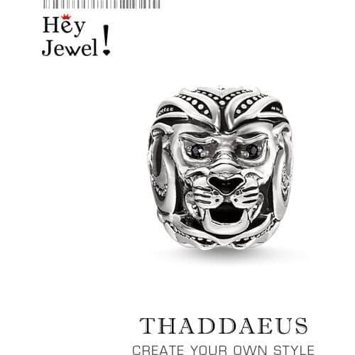 Beads Lion,2019 Fashion Rebel Street New Silver Beads Fits Bracelet Europe Necklace Karma Charms European Jewelry Accessories