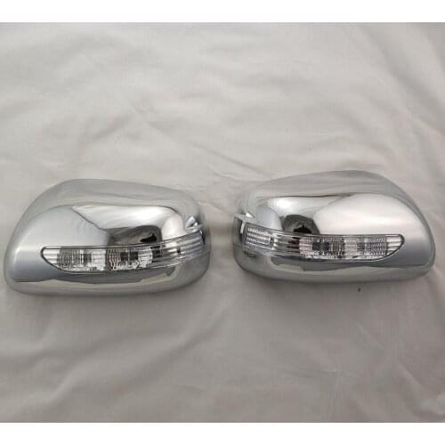 Car mirror housing plated rear Mirror Door Cover With LED For Toyota Corolla 2005 Flelder 2005 Yaris 2006 Wish 2003-2006