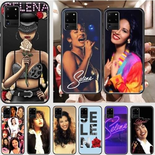 Selena Quintanilla Phone case For Samsung Galaxy Note 4 8 9 10 20 S8 S9 S10 S10E S20 Plus UITRA Ultra black painting waterproof