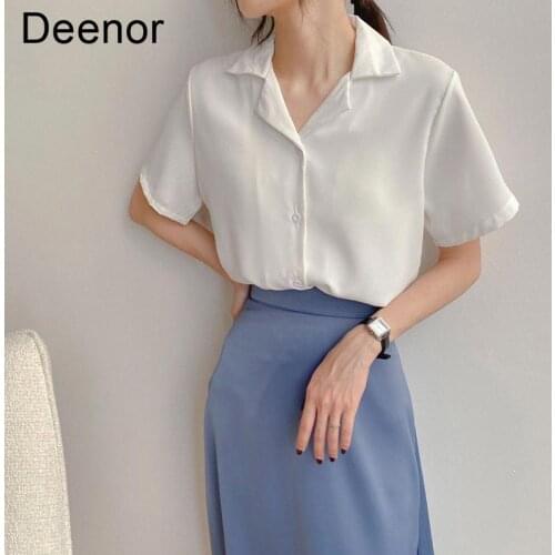 Deenor Short Sleeve Shirts For Women