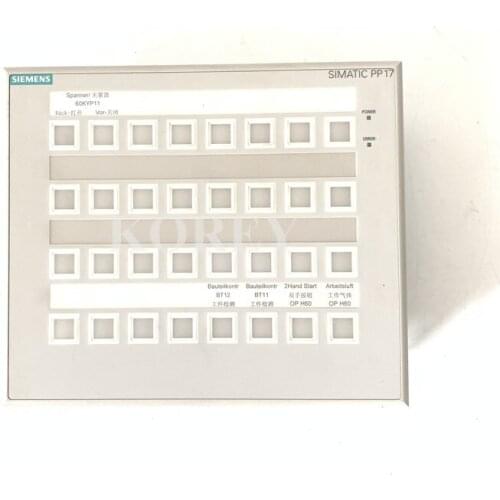 SIEMEN FACEPLATE PP17-II 6AV3688-4EY06-0AA0 SPOT STOCK USED GOD IN CONDITION