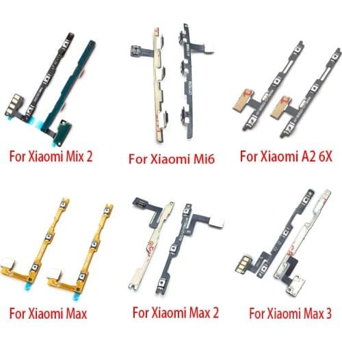 Power On Off Volume Side Button Key Flex Cable For Xiaomi Poco X3 F1 Mi A3 A1 A5X A2 6X A2 10T Max2 3 Mix 2 3 Note 10 11 Pro