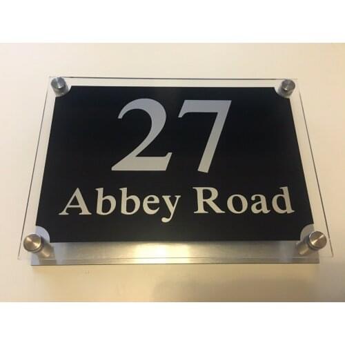 House number Contemporary House Number Wall Plate house numbers address number number stickers Door sign