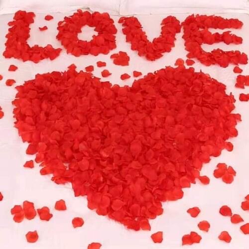 Artificial rose petals wedding birthday scene decoration handmade DIY jewelry