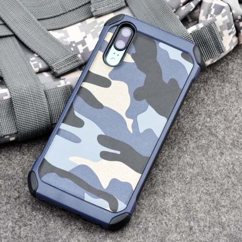 ITEUU P20/P20PRO Army Camouflage Case for Huawei P20/P20 PRO Air Bag TPU + PC Anti-knock Shockproof Back Cover Shell