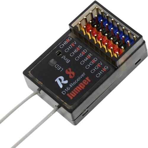 Jumper R8 receptor 16CH Sbus para Frsky T16 Pro Plus D16 modo remoto de Radio de R8 solo para PIX PX4 APM de Control de v