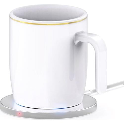 Coffee Cup Ceramic For Home Office Milk Tea Water Heating Wireless Charging Constant-Temperatures Intelligent Mug Warmer