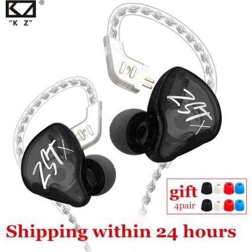 KZ ZSTX 1BA+1DD Hybrid technology HIFI In Ear Earphones Bass Earbud Sport Noise Cancelling Headset KZ ZS10 pro ZSN pro ZSX C12
