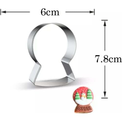 1pcs patisserie reposteria Crystal Ball Molds Metal Cookie Cutter Fondant Cake Decor Biscuit Paste Gum Cupcake Pastry Shop Mould