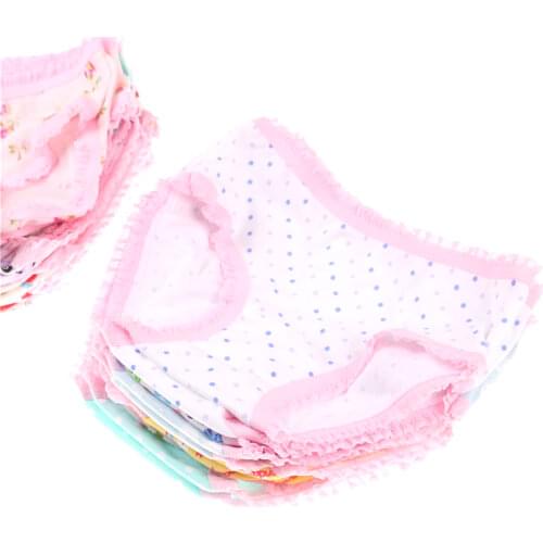 Fashion Cute Baby Girls Soft Cotton Underwear Panties Kids Underpants Cloth happy