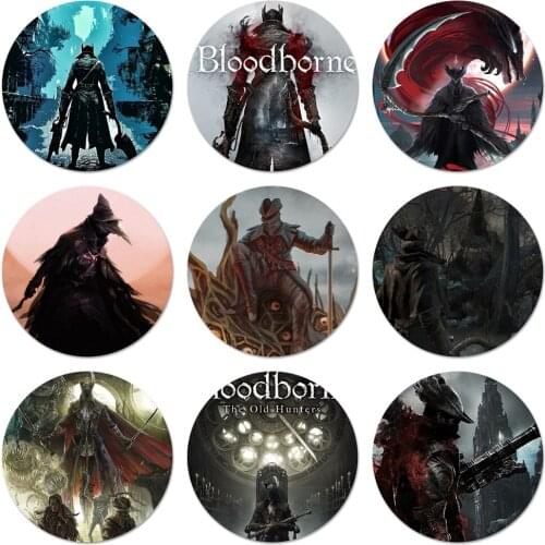 New Arrival 58mm Bloodborne Amazing Badge Brooch Pin Accessories For Clothes Backpack Decoration gift
