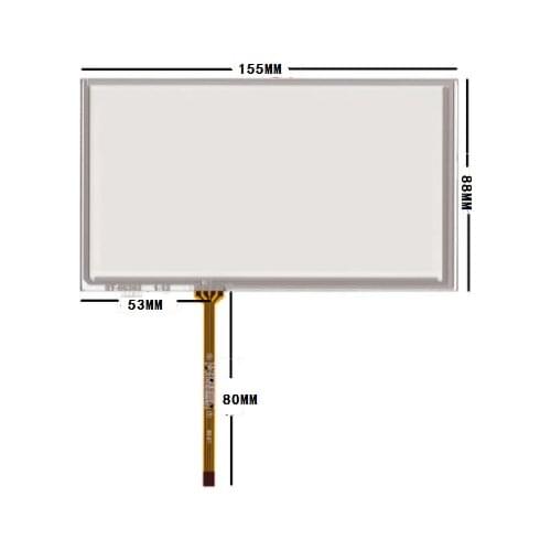 New 6.2 inch 155*88 XWT288 GPS navigation vehicle resistive touch screen 155mm*88mm Free shipping