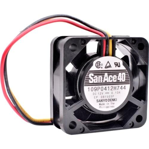 109P0412H744 4cm 4015 40x40x15mm 12V 0.13A brand new original switch server cooling fan