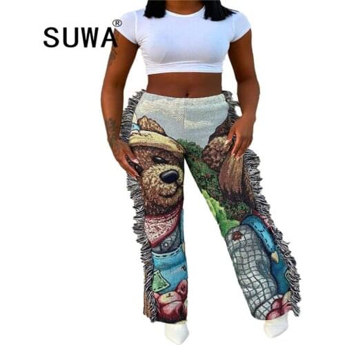 New Christmas Day Long Pant Sexy Cute Print High Waist Trousers For Woman Hot Sale Pants