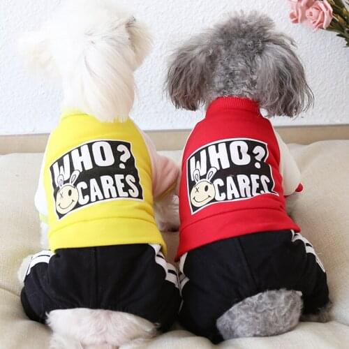Smile Letters Pet Dog Clothes Winter Warm Sport Dog Bathrobe Jumpsuits Dog Pajamas Thick Coats Clothing For Dogs Cat Teddy