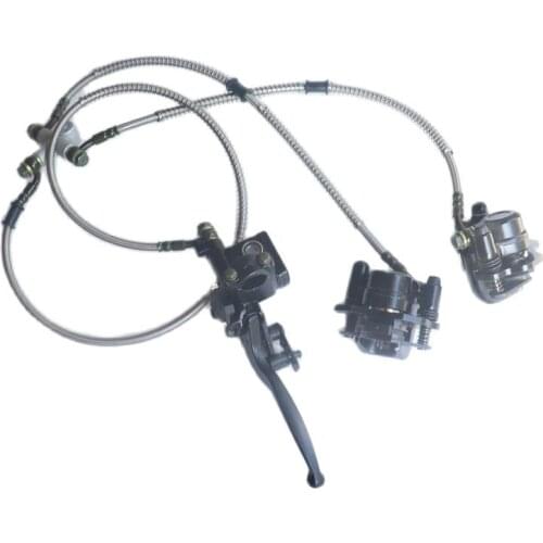 Front Brake Assembly Front one with two disc brake brake pump for 150cc kart ATV Quad ATV accessories