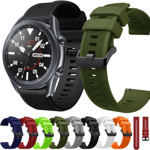 For Samsung Galaxy Watch 3 45mm SM-R840 Strap Silicone Band Bracelet Quick Release 22mm watch strap Watchbands Wristband ремешок
