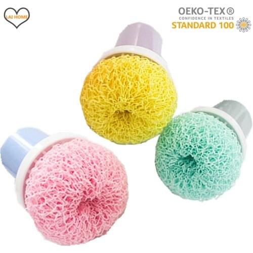 Nano-fiber steel wool kitchen cleaning ball housework Steel Wire polish brush for pan dishes sink microfiber stainless scrubber