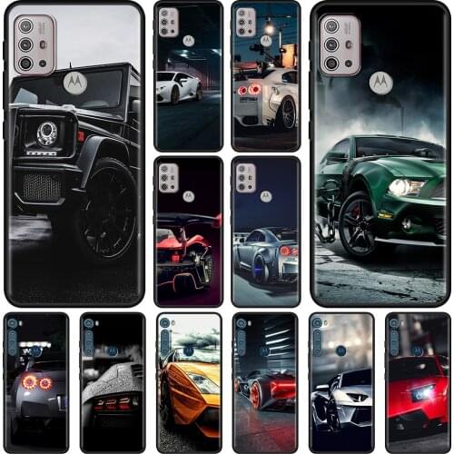 Sports Cars Male Men Para for MOTO G9 plus E6s One Fusion Hyper Edge Case For Moto G Stylus G8 Power Plus G10 G30