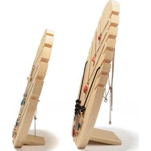 Top fashion new Design Wooden Necklace Display Holder Jewelry Display Stand Necklace Display Stand Storage Big and Small Size