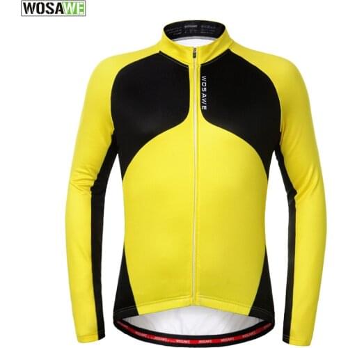WOSAWE Windproof Reflective Winter Cycling Jerseys Clothing Bicycle Jersey Bike Jackets Winter Coat For Men Women Running Jacket