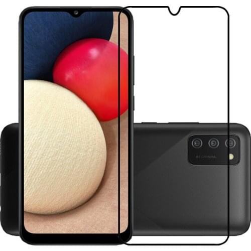 75 Pcs/Lot 2.5D Premium Tempered Glass for Samsung Galaxy M02s Full Cover Screen Protector Protective Film for Samsung M02s