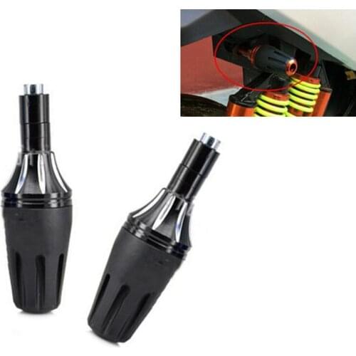 2Pcs CNC Frame Slider Crash Protector Fit For Motorcycle Motorbike Black