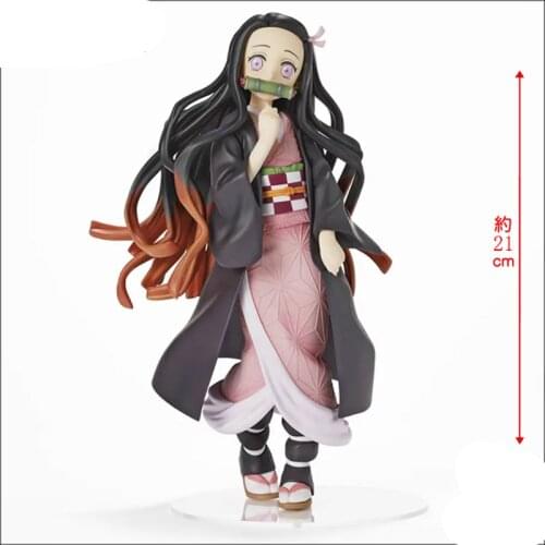 21cm Anime characters Demon Slayer Kamado Nezuko SEGA Action PVC Collection Model Toy Anime Figure Toys For Kids