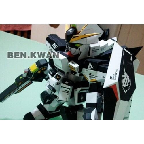 RX-93 Hi-v / Manatee Gundam (black inflammation fitted watermark Edition) Paper 3D Model