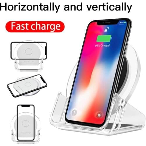 15/10/7.5/5W Wireless Fast Charging Stand Desktop Fast Charging Dock Removable Phone Holder Bracket Wireless Charger