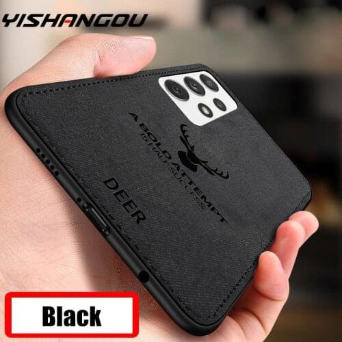 Deer Cloth Cases For Samsung Glaalxy A52 A72 A51 A71 A32 A12 A42 S21 S20 S10 Plus Note 20 Ultra PU Leather +PC+TPU Case Cover