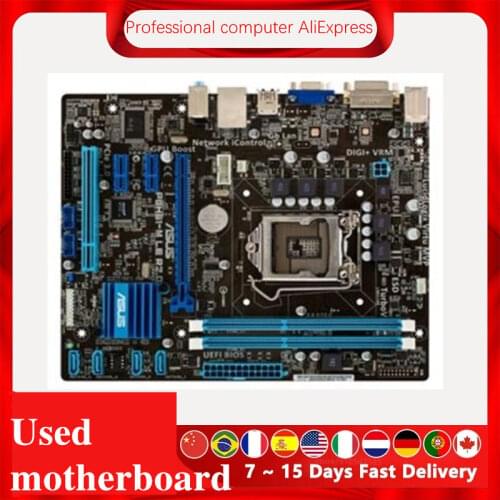 For ASUS P8H61-M LE R2.0 Computer Motherboard LGA 1155 DDR3 For Intel H61 P8H61 Desktop Mainboard SATA II PCI-E X16 Used